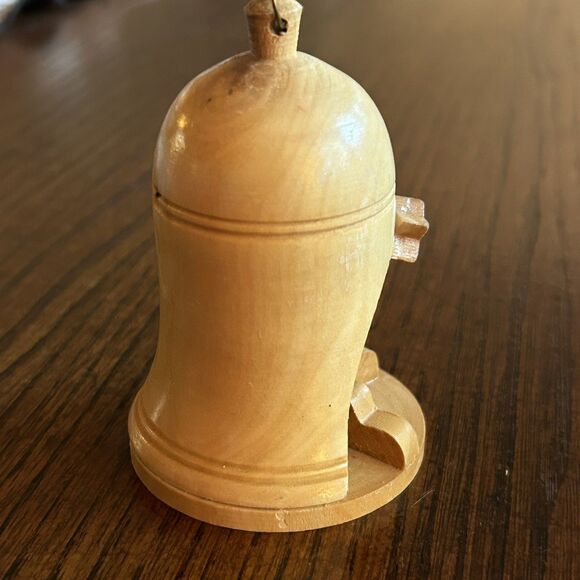 Holy Land Made in Israel Nativity Ornament Wood Jesus Mary Joseph Bell Manger - Picture 7 of 9